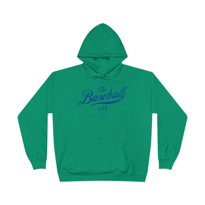 The Baseball Life Hoodie w/Grommets_Royal Blue Print