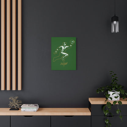 Player Icon Wall Art Canvas_Dark Green
