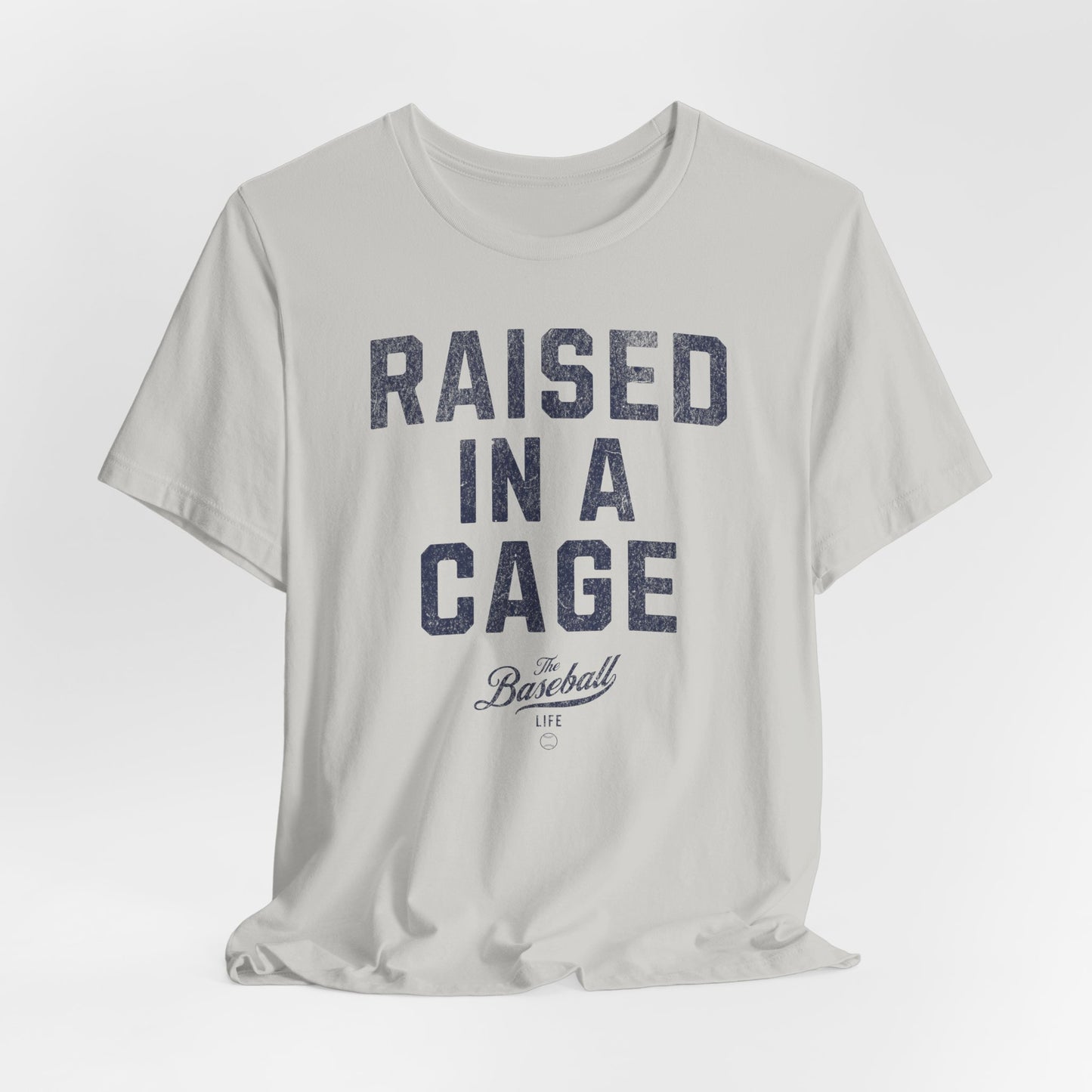 Raised In A Cage Baseball T-Shirt