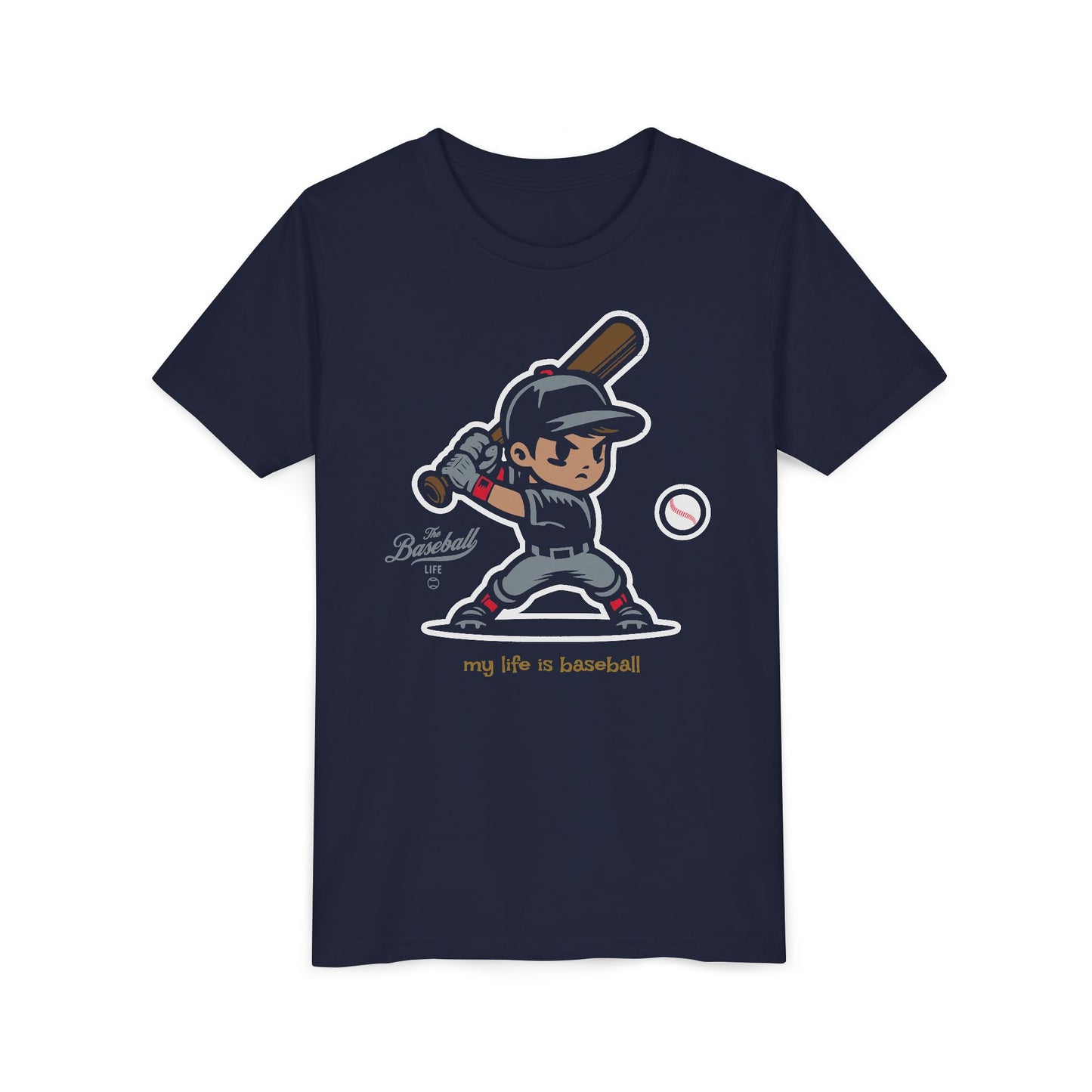 Youth Baseball T-Shirt_My Life is Baseball_AT BAT
