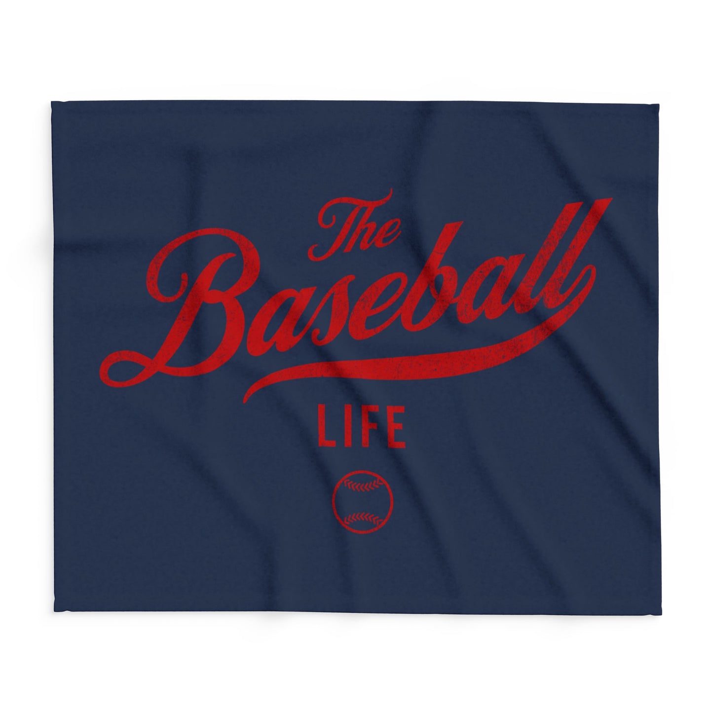 Fleece Blanket_Navyw Red Print