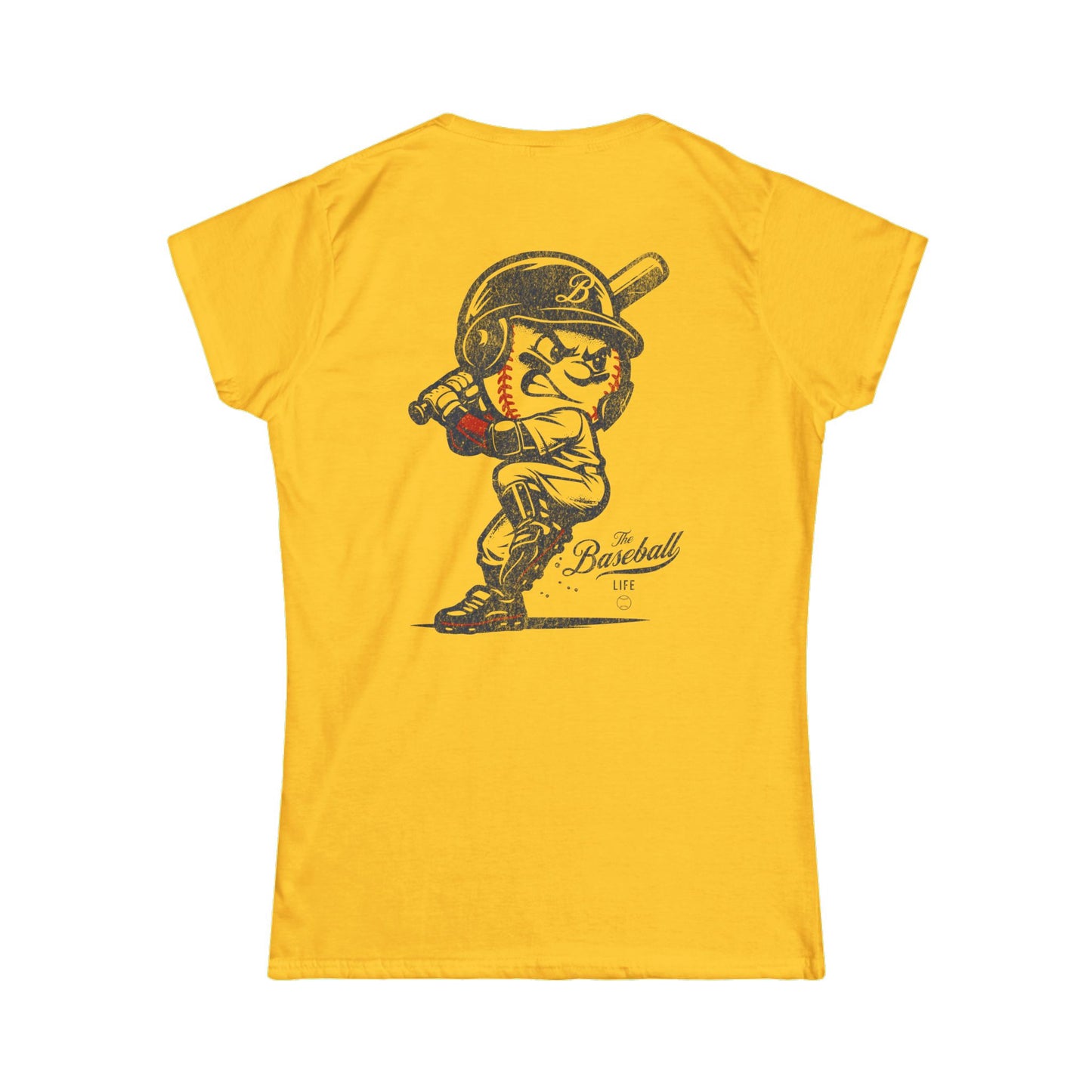Women's Mr. Baseball Mascot Batting T-Shirt