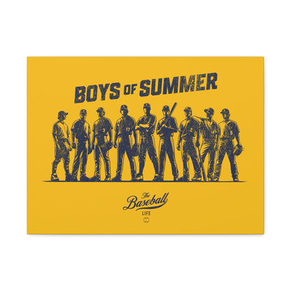 Boys of Summer Wall Art Canvas_Yellow Gold
