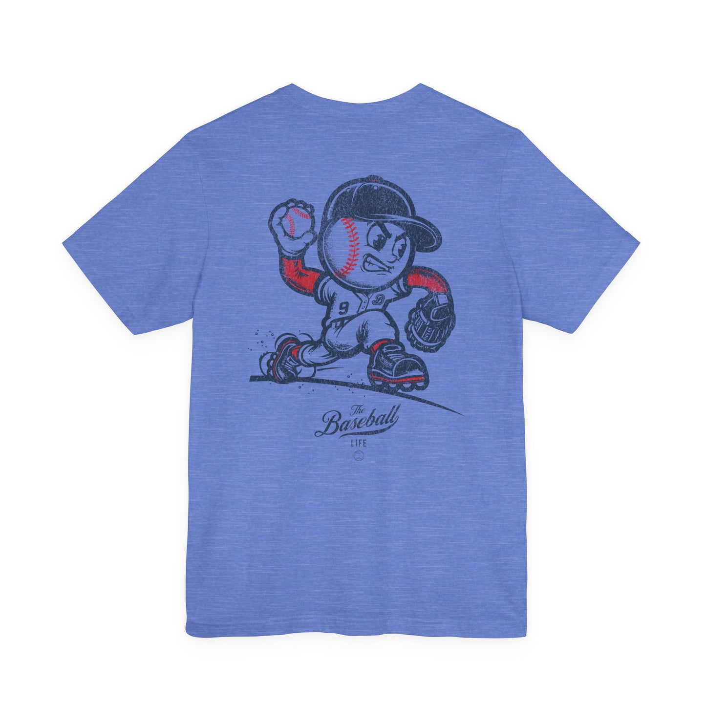 Mr. Baseball Mascot Pitching T-Shirt