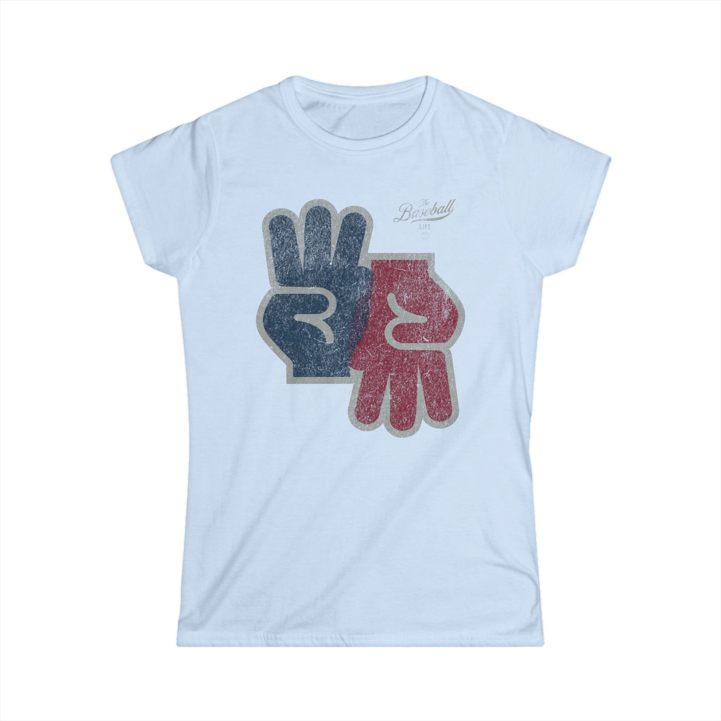 Women's 3-Up 3-Down Baseball T-Shirt