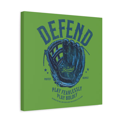 Defend Glove Wall Art Canvas_Grass Green