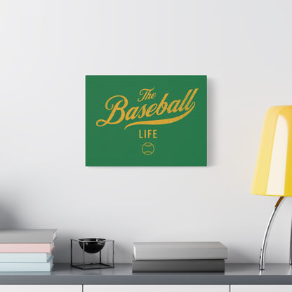 Wall Art Canvas_Green w Yellow Gold