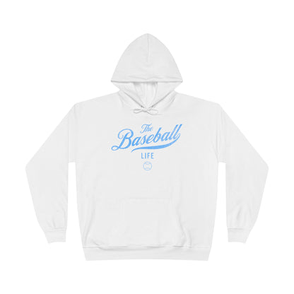 The Baseball Life Hoodie w/Grommets_Carolina Blue Print