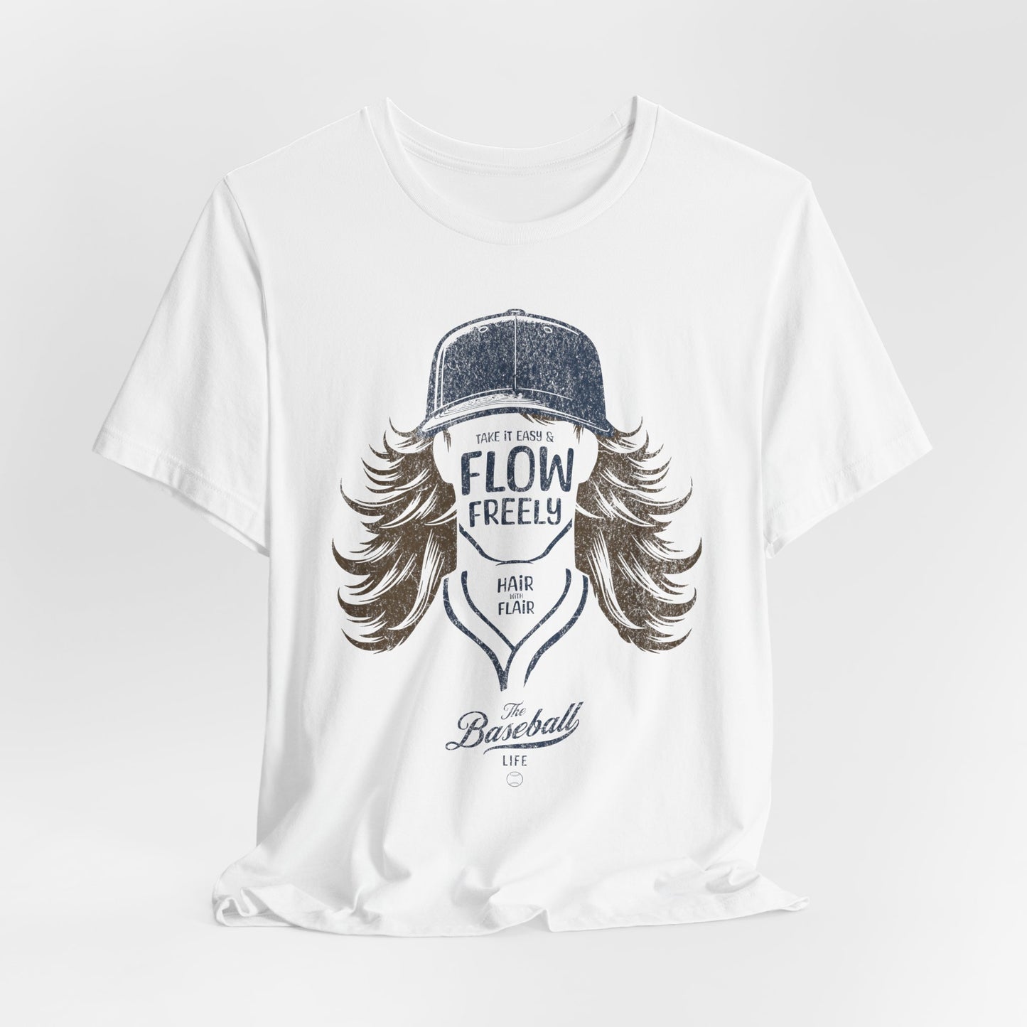 Flow Freely Baseball Hair T-Shirt