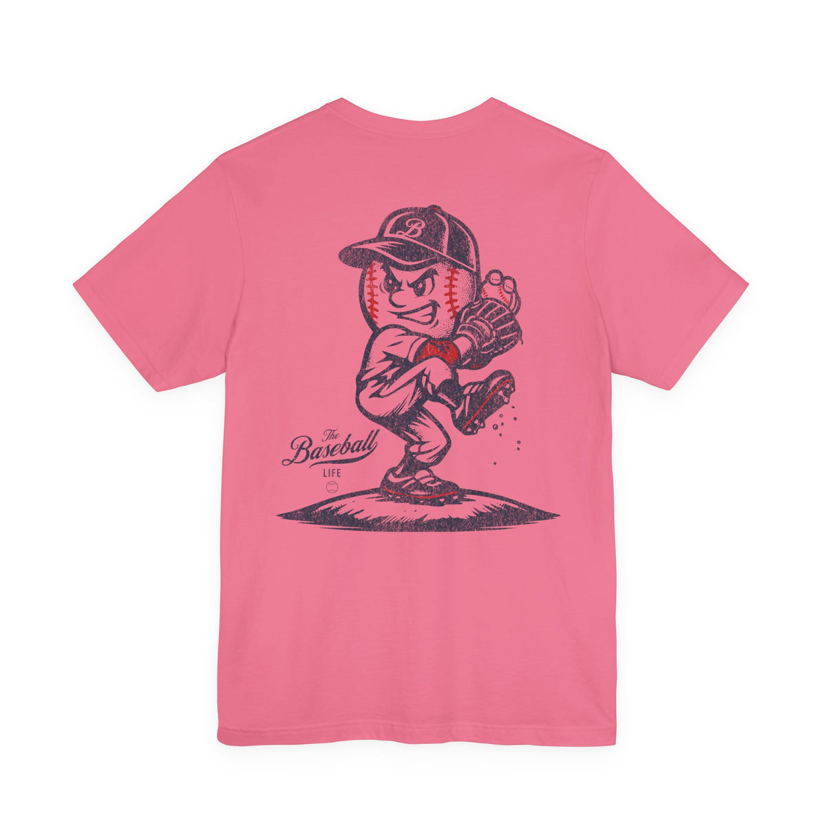 Mr. Baseball Mascot Pitching LEFTY T-Shirt