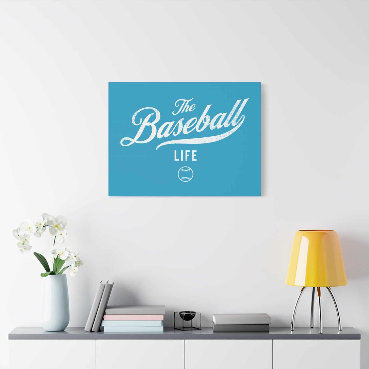 Wall Art Canvas_Turquoise w White