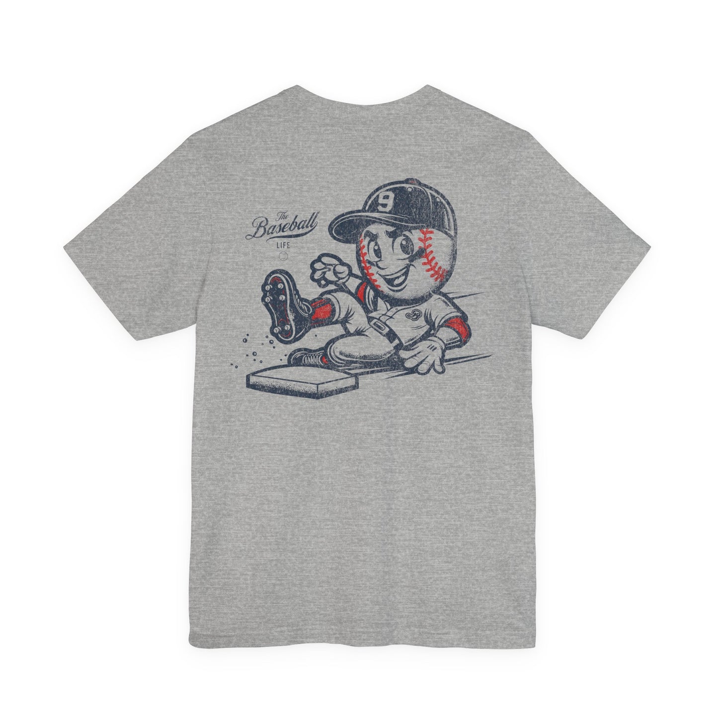 Mr. Baseball Mascot Sliding T-Shirt