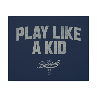 Play Like A Kid Wall Art Canvas_Navy
