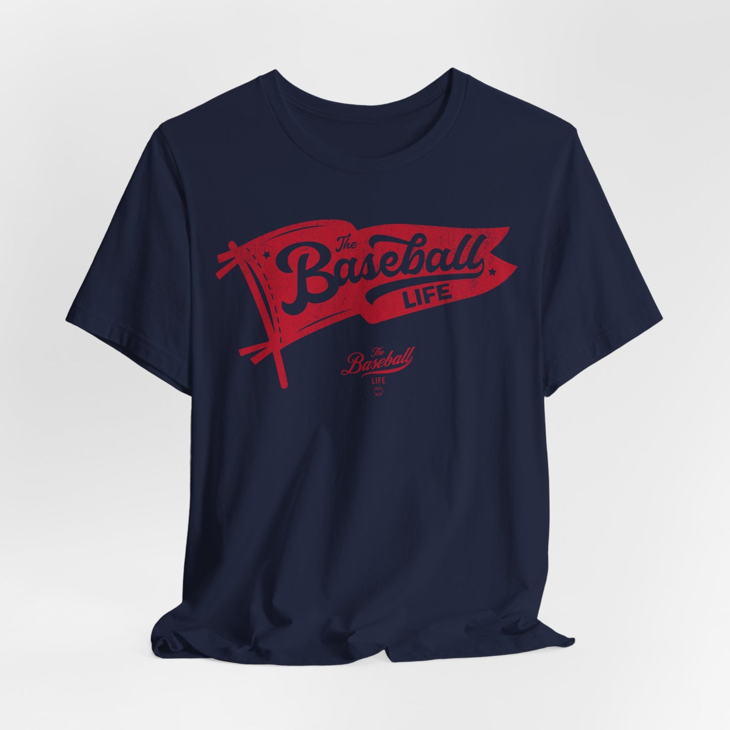 Baseball Pennant T-Shirt - Red Print