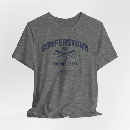 Cooperstown, NY Baseball T-Shirt_Navy Print