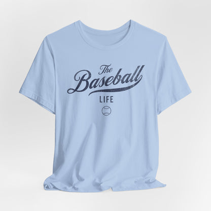 The Baseball Life Classic Script T-Shirt_Navy Print
