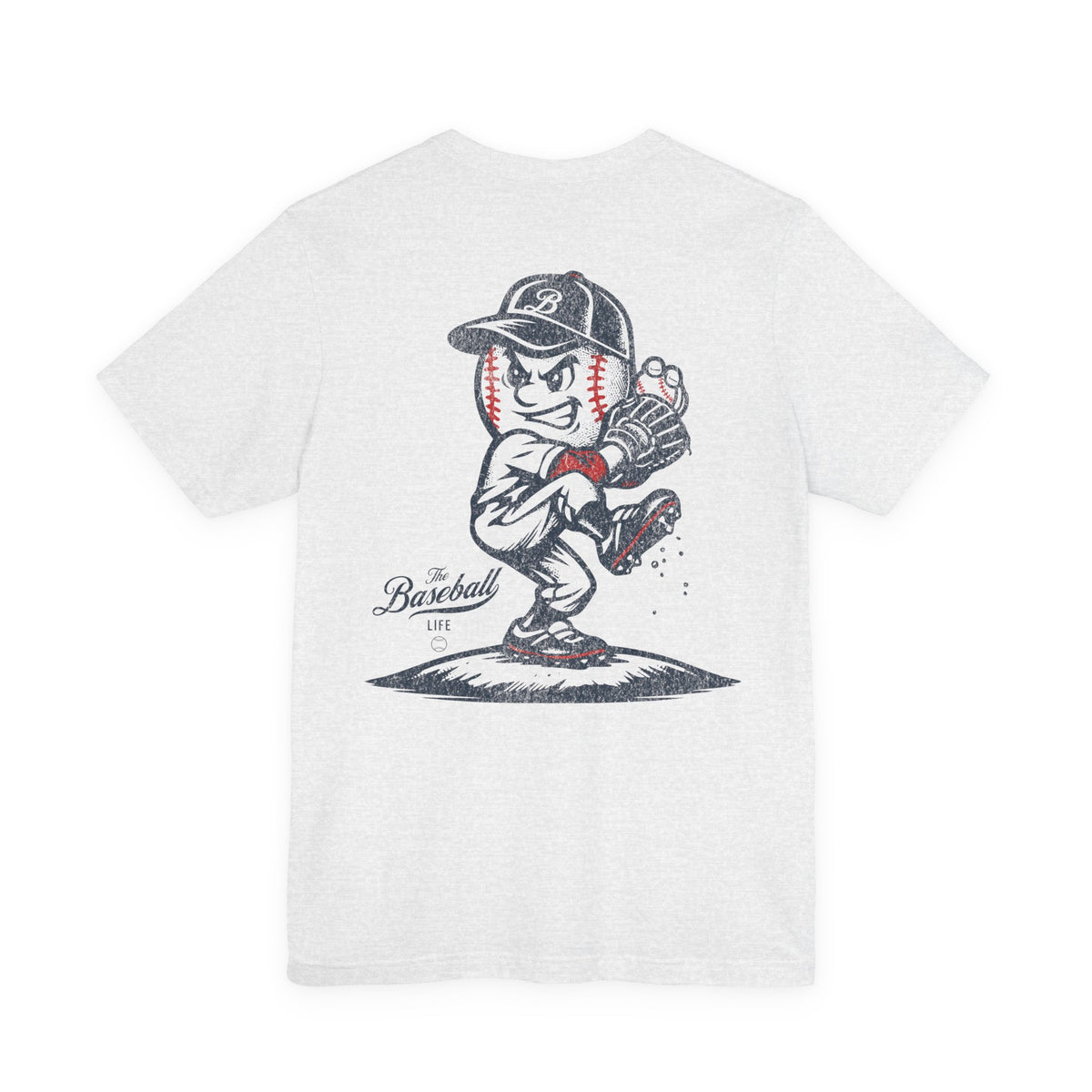 Mr. Baseball Mascot Pitching LEFTY T-Shirt