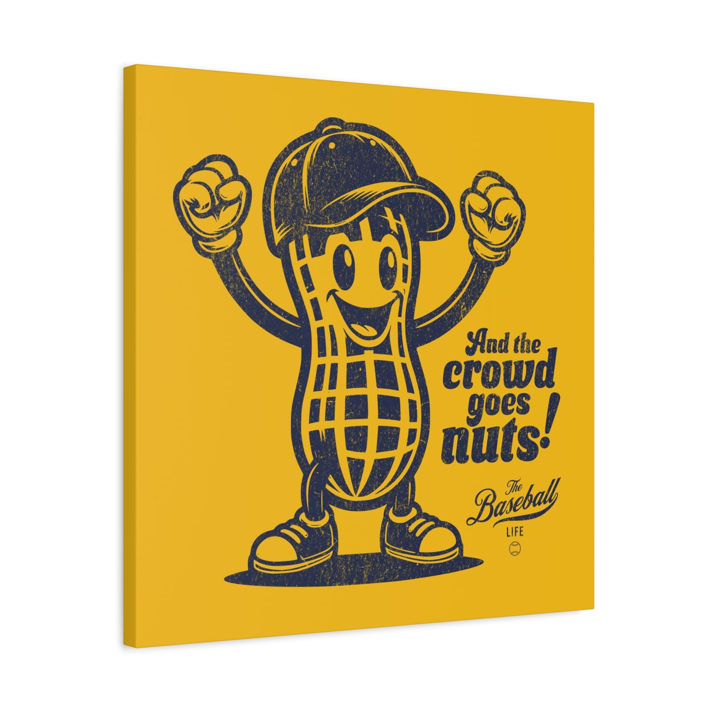Crowd Goes Nuts Wall Art Canvas_Yellow Gold