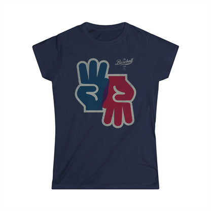 Women's 3-Up 3-Down Baseball T-Shirt