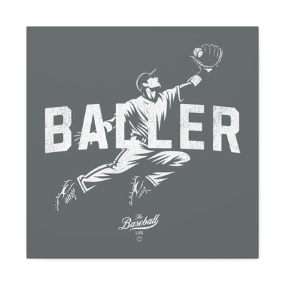 Baller Wall Art Canvas_Dark Gray