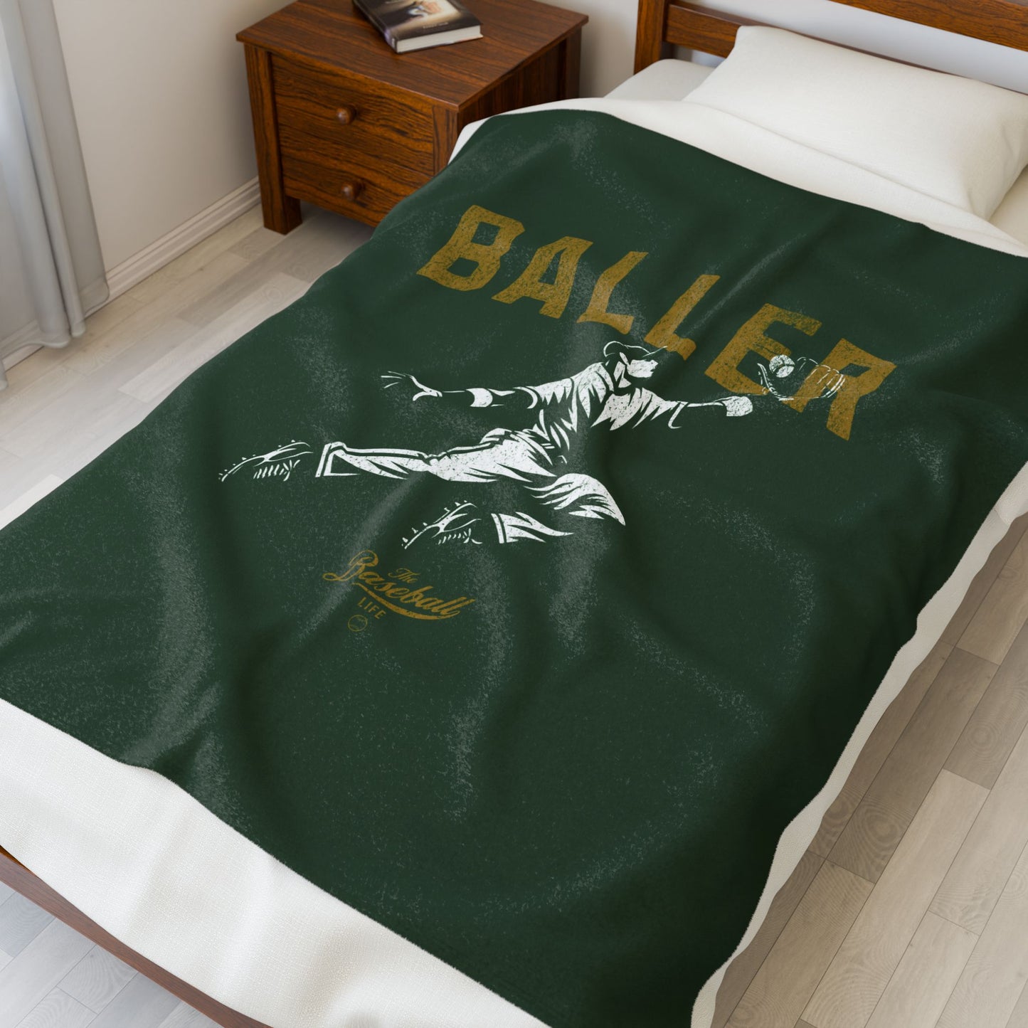 Velveteen Plush Blanket_Baller_Forest