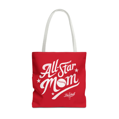 All-Star Mom Tote Bag_Red