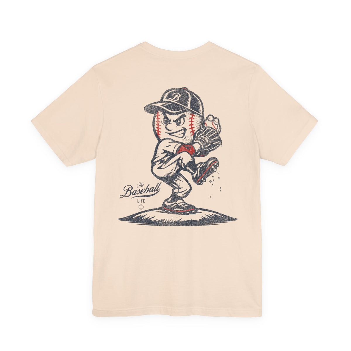 Mr. Baseball Mascot Pitching LEFTY T-Shirt