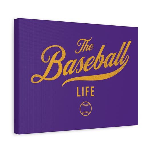 Wall Art Canvas_Purple w Yellow Gold