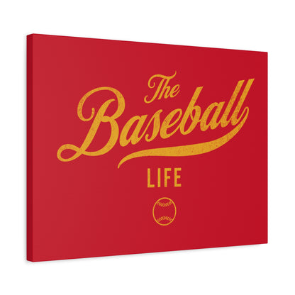 Wall Art Canvas_Red w Yellow Gold