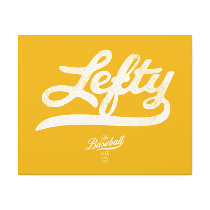 Lefty Wall Art Canvas_Yellow Gold