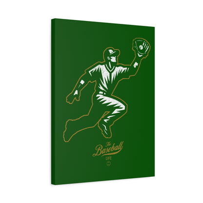 Player Icon Wall Art Canvas_Dark Green