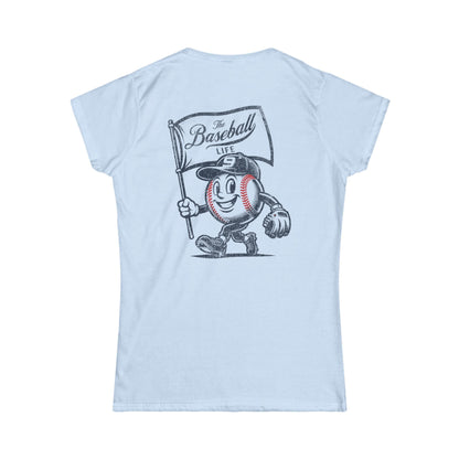 Mr. Baseball Mascot Flying Flag_Women's