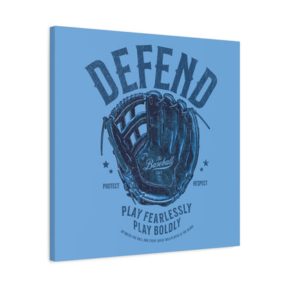 Defend Glove Wall Art Canvas_Carolina Blue
