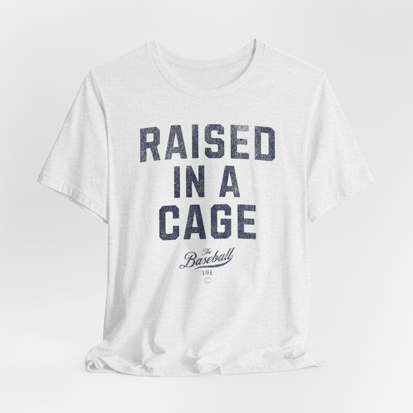 Raised In A Cage Baseball T-Shirt