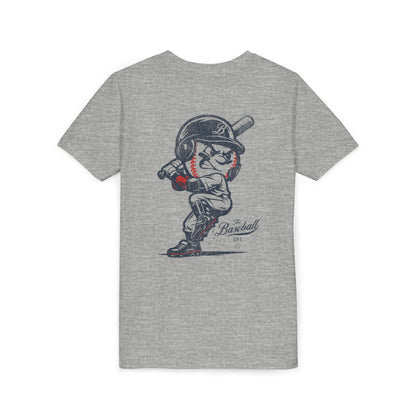 Youth Mr. Baseball Mascot Batting T-Shirt