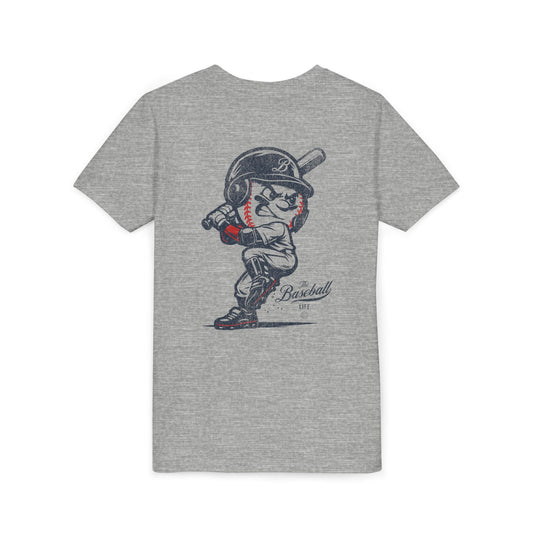 Youth Mr. Baseball Mascot Batting T-Shirt