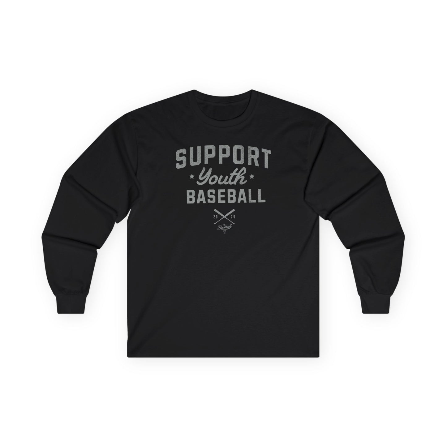 Support Youth Baseball Long-Sleeve T-Shirt