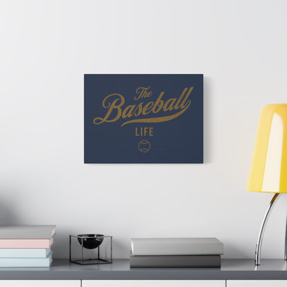 Wall Art Canvas_Navy w Old Gold