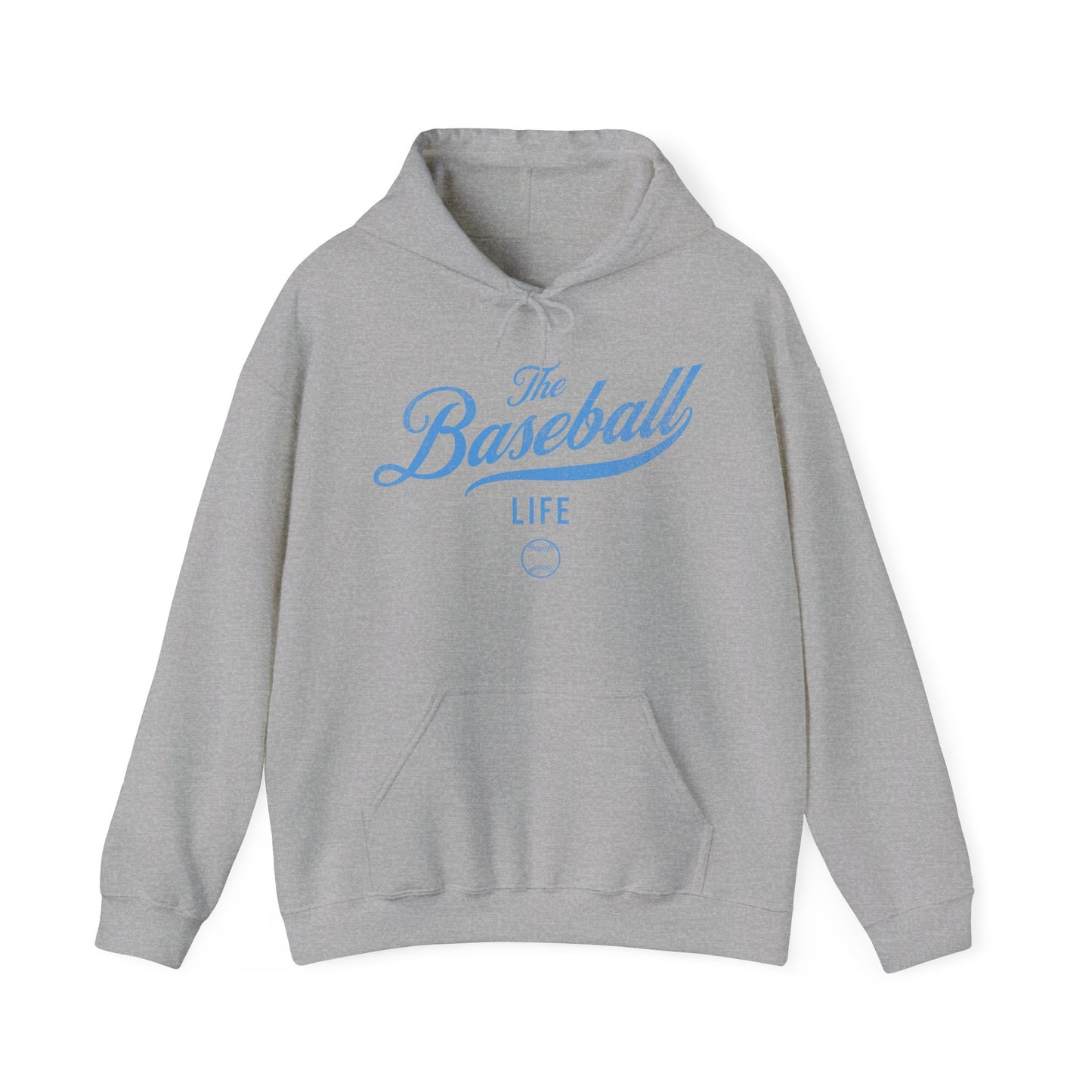 The Baseball Life Hoodie_Carolina Blue Print