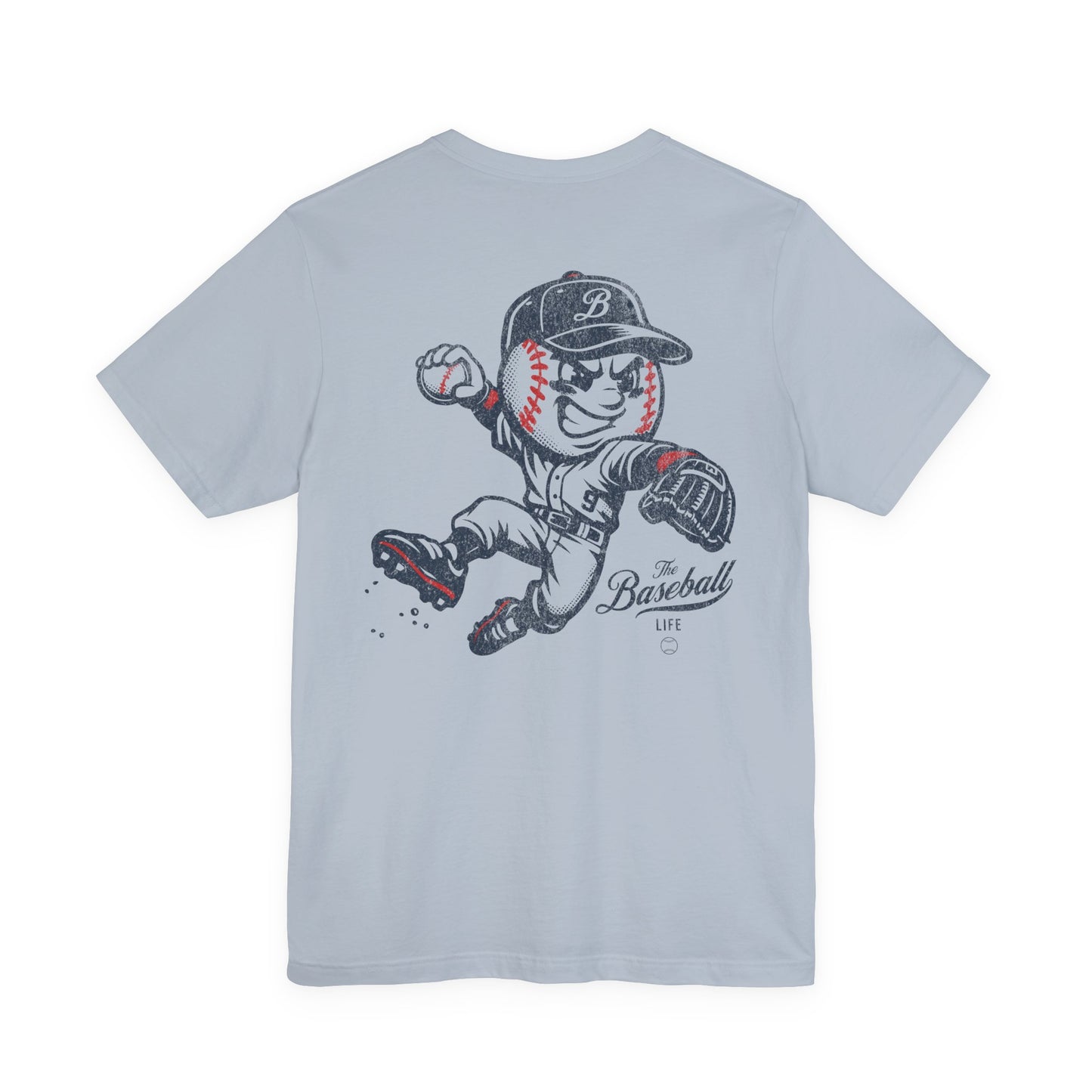 Mr. Baseball Mascot Leaping Throw T-Shirt