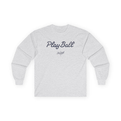 Play Ball_Navy Print Long-Sleeve