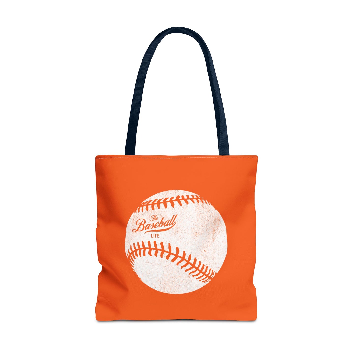 Weathered Baseball Tote Bag_Orange