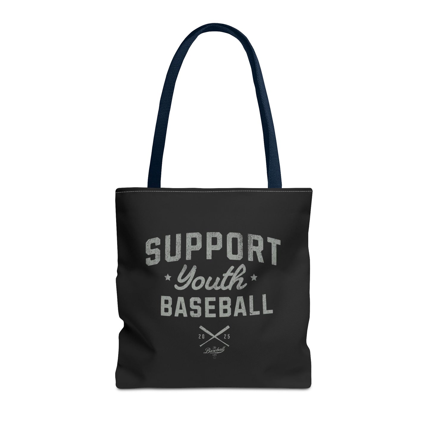 Support Youth Baseball Tote Bag_Black