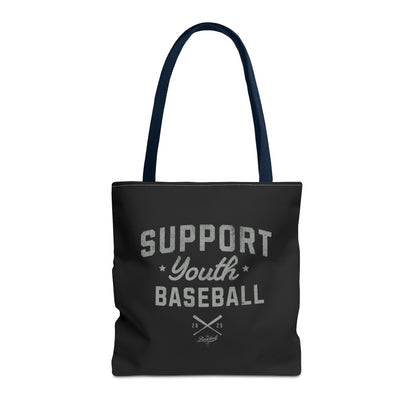 Support Youth Baseball Tote Bag_Black