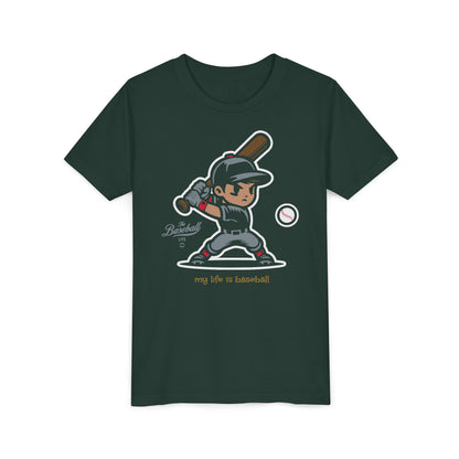 Youth Baseball T-Shirt_My Life is Baseball_AT BAT
