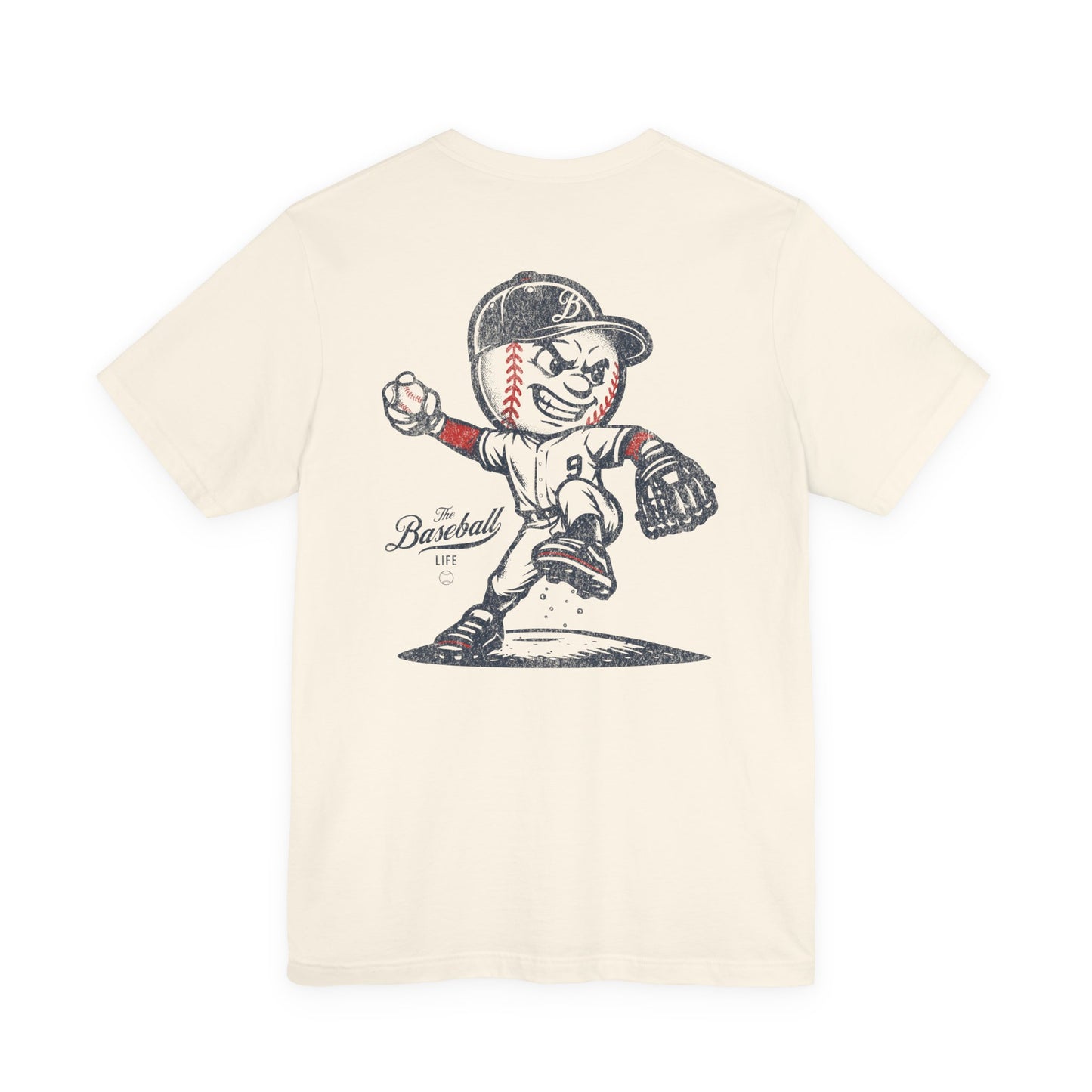 Mr. Baseball Mascot Pitching T-Shirt