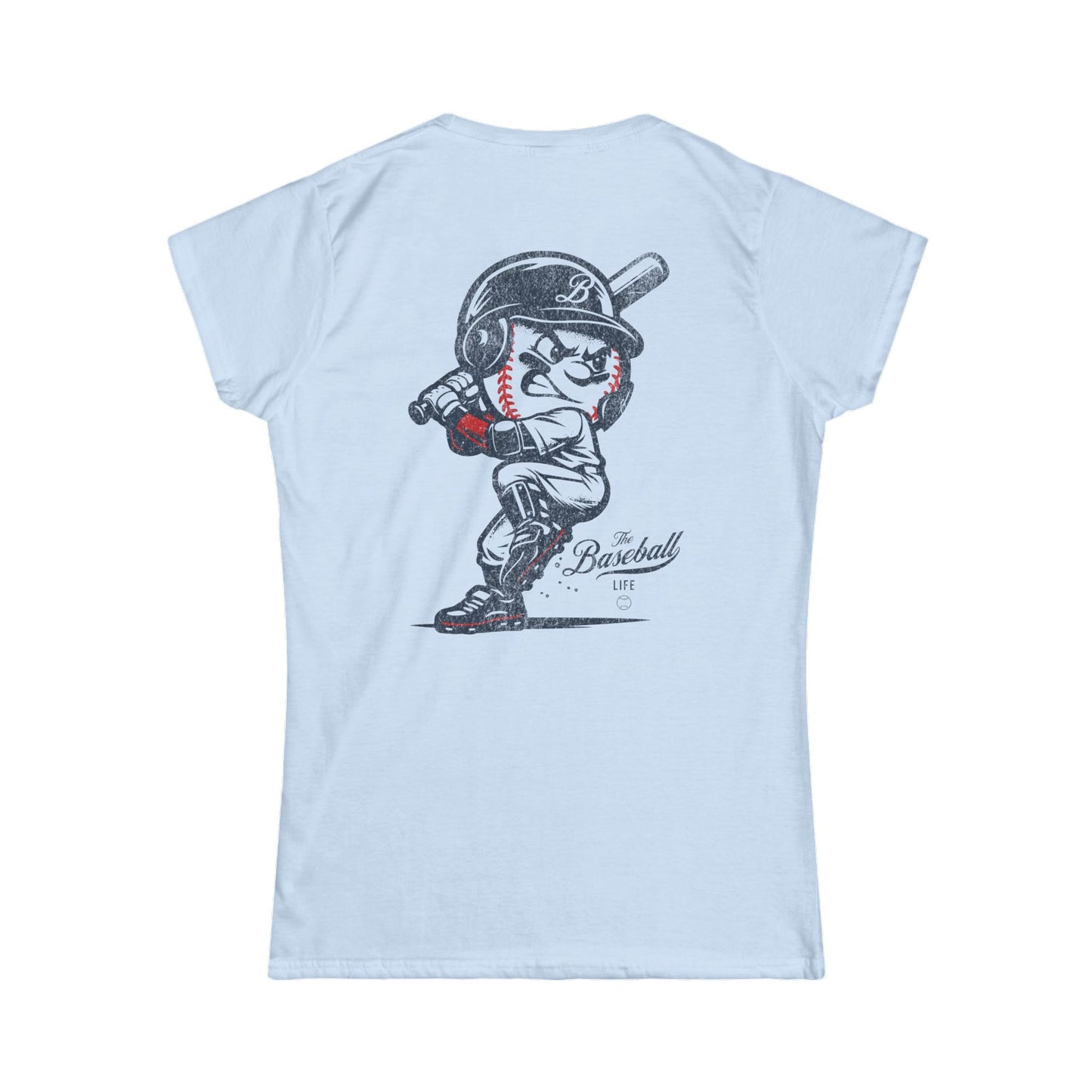 Women's Mr. Baseball Mascot Batting T-Shirt