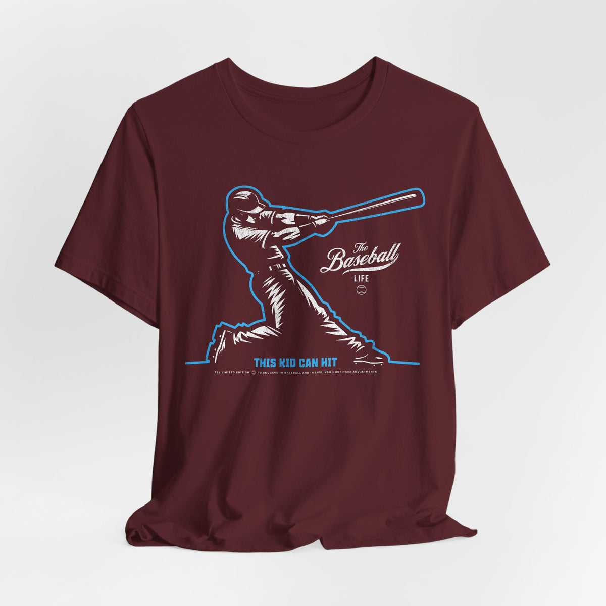 This Kid Can Hit Reversed Baseball T-Shirt