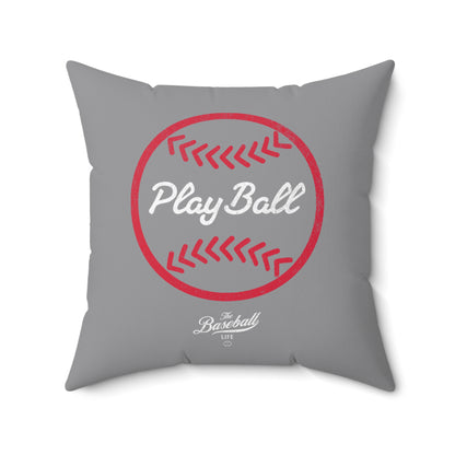 Accent Pillow_Play Ball Graphic Baseball_Gray
