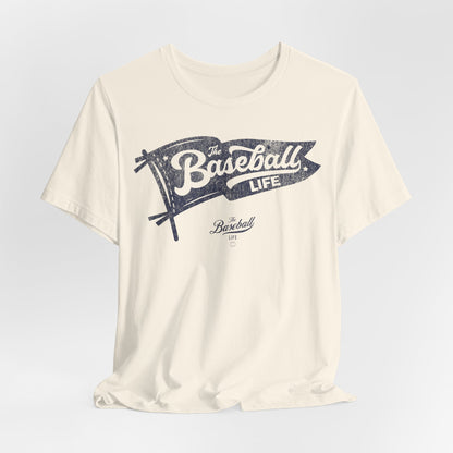Baseball Pennant T-Shirt - Navy Print